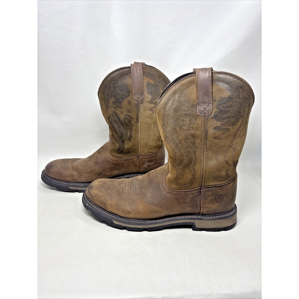 Ariat Work Groundbreaker Soft Toe Boot SR Brown Men 12D Western Work - Picture 4 of 10